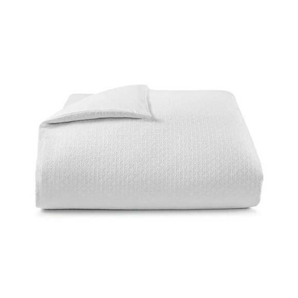 Charter Club Diamond Dot Full Queen Duvet Cover Set Cotton White $215 - Picture 5 of 5